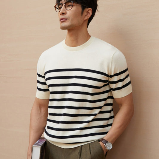 Buy Fashionable Men’s Crew Neck Casual Short Sleeve Shirt global swanky 1