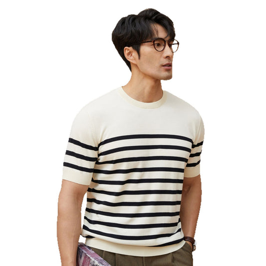 Buy Fashionable Men’s Crew Neck Casual Short Sleeve Shirt global swanky 2