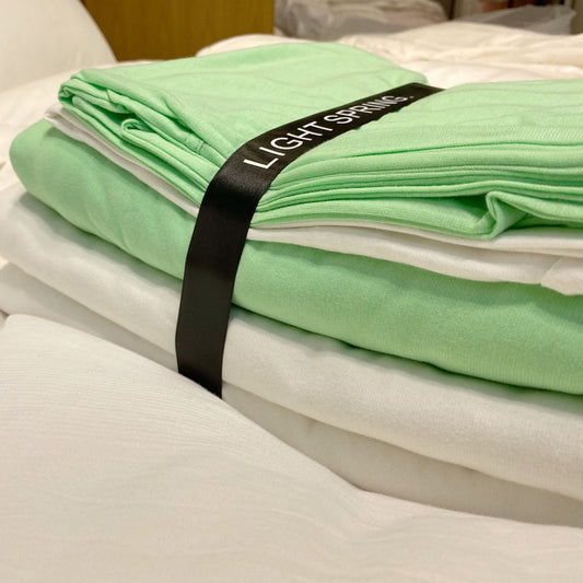 Buy Fashionable Simple Hit Pigment Color Bed Sheet for Bedroom globalswanky 02