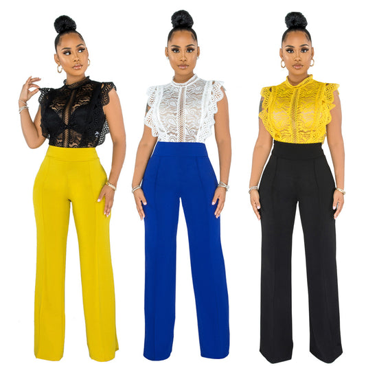 Buy Fashionable Straight-Leg Pants With a Back Zipper for Women global swanky 2
