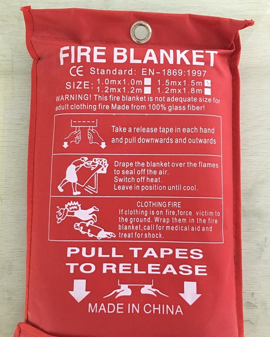 Buy Fire Blanket Fiberglass Fire Retardant Emergency Safety Sheet global swanky 3