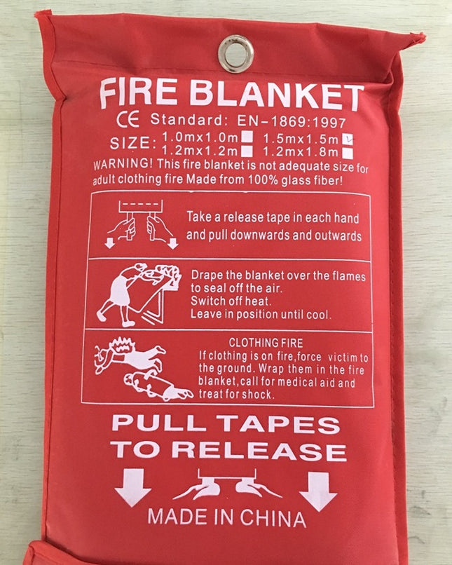 Buy Fire Blanket Fiberglass Fire Retardant Emergency Safety Sheet global swanky 3