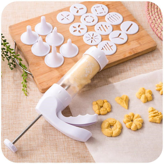 Buy First Cookie Press Gun with Nozzles & Molds Baking Tool global swanky 3