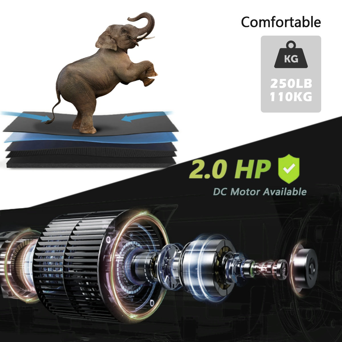 Buy Fitshow App Foldable Incline Treadmill for Home Workout Use global swanky 2