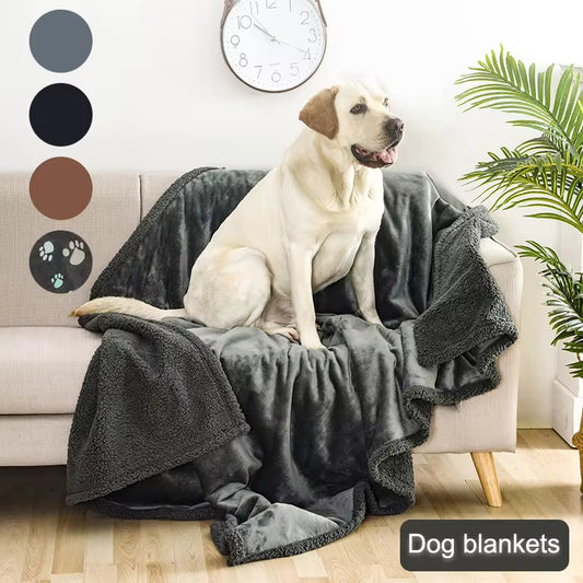Buy Flannel Cotton Wool Sherpa Thick Pet Blanket for Dog Kennel global swanky 1