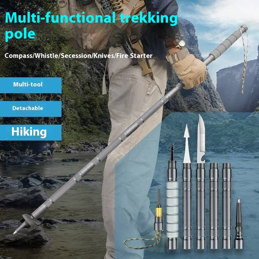 Buy Folding Multifunction Trekking Poles Outdoor Hiking Use Gear global swanky 1