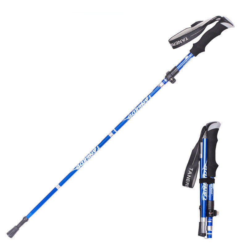 Buy Folding Ultralight Hiking Walking Stick for Outdoor Travel global swanky 3