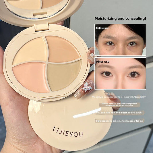 Buy Four-Color Concealer Palette for Smooth Makeup Coverage Base global swanky 3