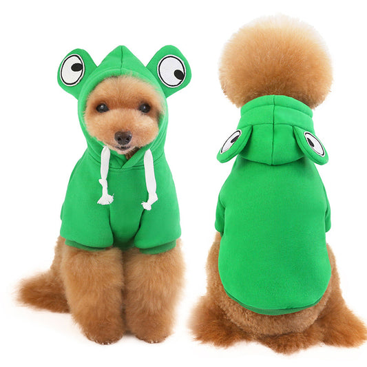 Buy Frog Dog Small Medium Sweater Fleece Pet Clothes Online global swanky 1 