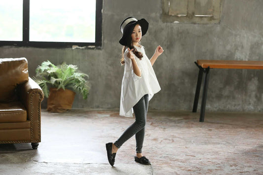 Buy Girls' Big Kids Fashionable Tops Korean Style Swallowtails global swanky 3