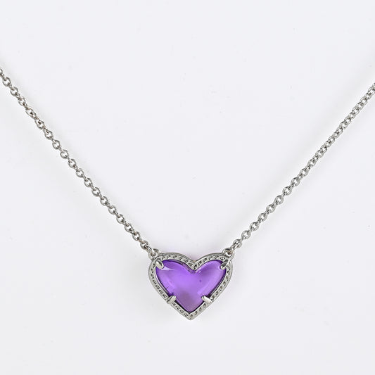 Buy Girls & Women Cubic Zirconia Heart Necklace Chic & Sparkling
global swanky 1
