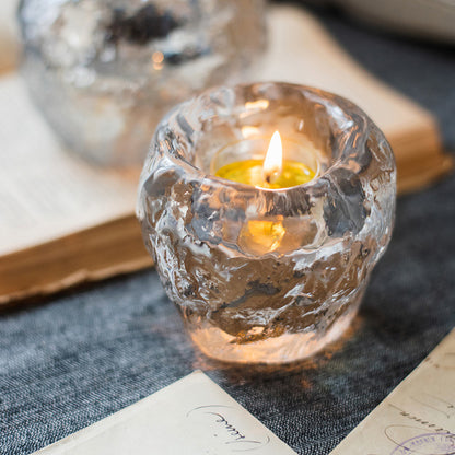 Buy Glass Ice Cave Candle Holder for Branch & Cup Candles global swanky 2