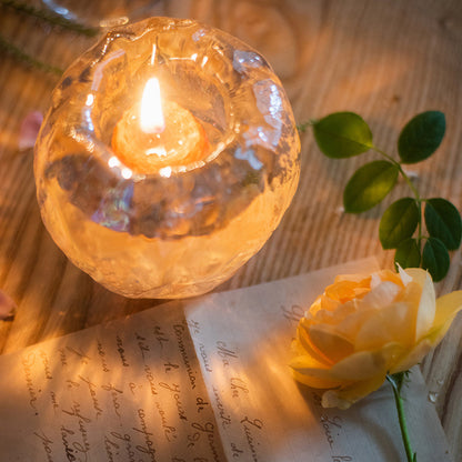 Buy Glass Ice Cave Candle Holder for Branch & Cup Candles global swanky 3