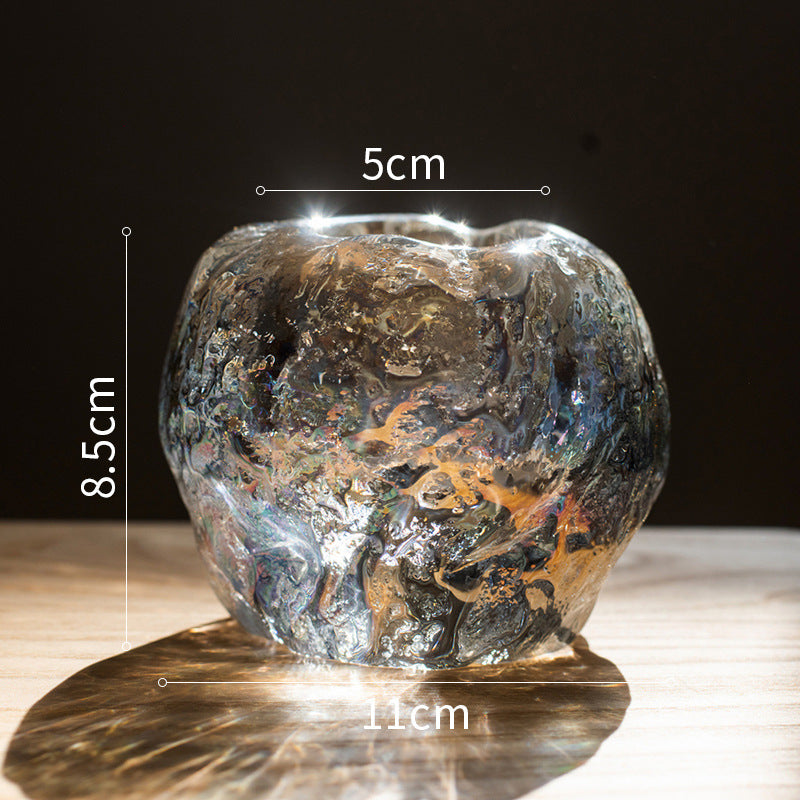 Buy Glass Ice Cave Candle Holder for Branch & Cup Candles global swanky 4
