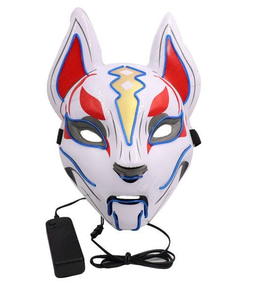 Buy Glowing Cat Face Mask for Women Demon Slayer Cosplay & Party global swanky 3