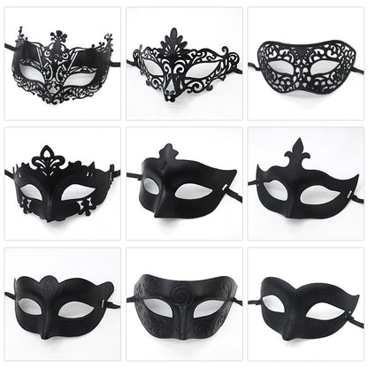 Buy Halloween Ball Party Vintage Prince Flat Head Costume Mask global swanky 3