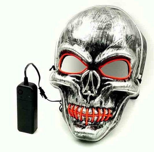 Buy Halloween LED Glowing Full Face Mask for Party and Costume global swanky 2