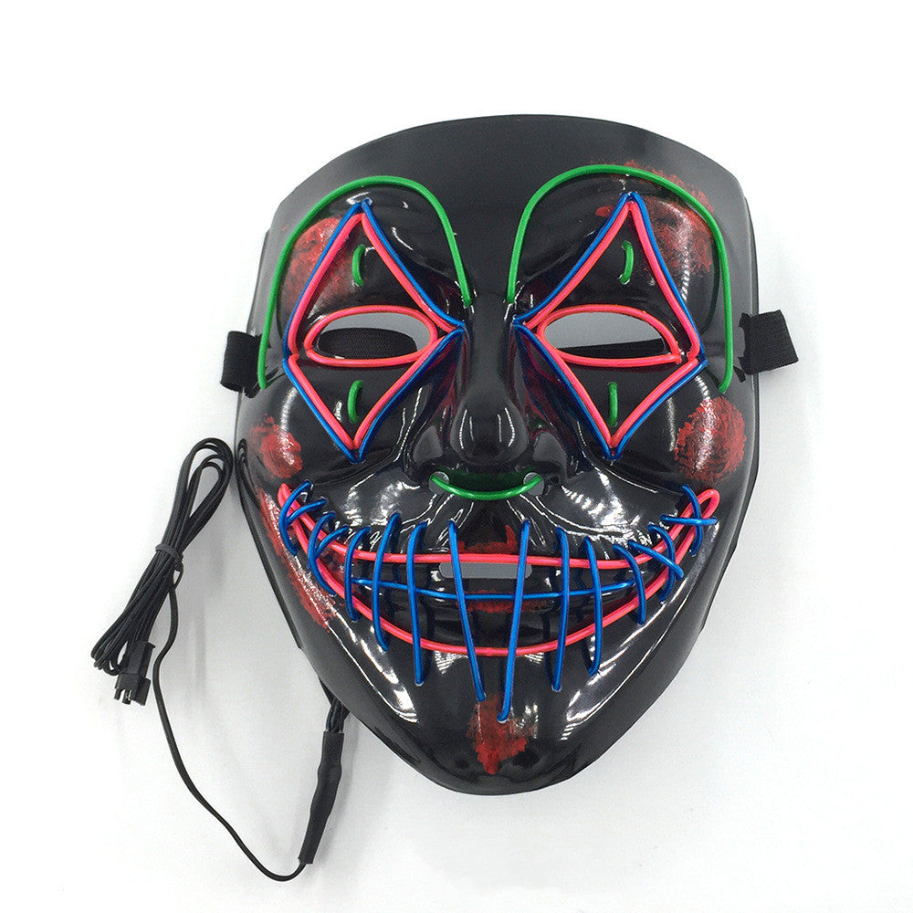 Buy Halloween LED Glowing Mask for Parties Cosplay Night Fun global swanky 2