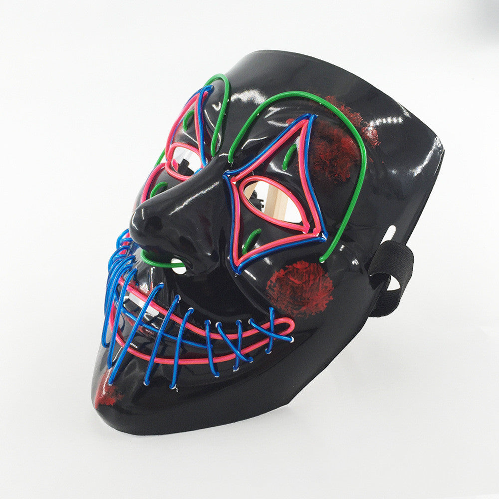Buy Halloween LED Glowing Mask for Parties Cosplay Night Fun global swanky 3