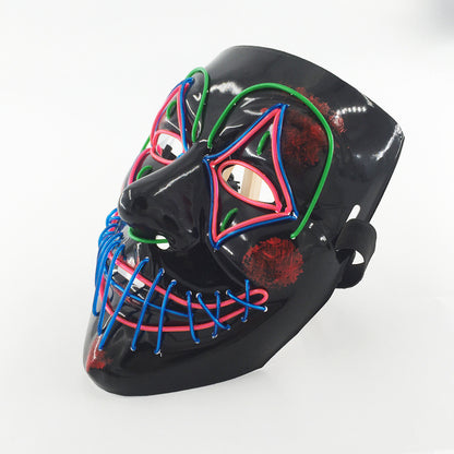 Buy Halloween LED Glowing Mask for Parties Cosplay Night Fun global swanky 3