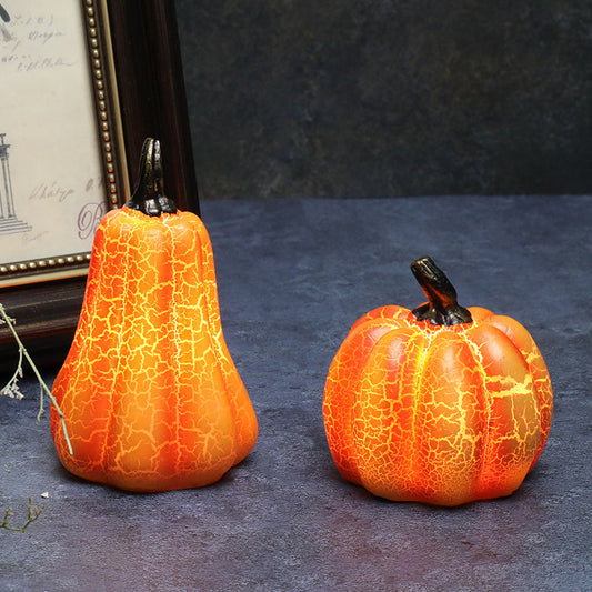Buy Halloween Pumpkin Lantern LED Candle Lamp Resin Decor Light global swanky 2