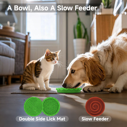 Buy Hamburger Style Pet Cat & Dog Bowl – Multi-layer Five-in-one global swanky 3