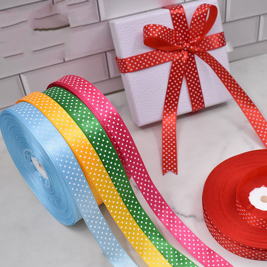 Buy Handmade Bow Polka Dot Ribbon for Stylish Gift Packaging globalswanky 01