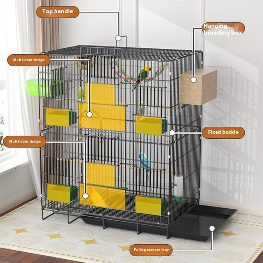 Buy Home Fashion Double Layer New Bird Cage – Stylish Design global swanky 3