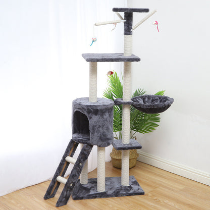 Buy Indoor Cat Climber and Cat House for Play Rest and Exercise global swanky 1