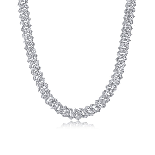Buy Jinba Legend S925 Silver Moissanite Necklace Trendy Set globalswanky 01