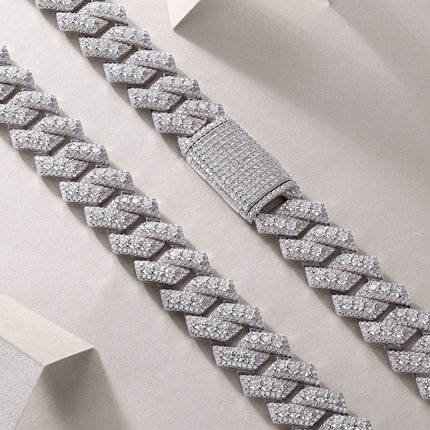 Buy Jinba Legend S925 Silver Moissanite Necklace Trendy Set globalswanky 02