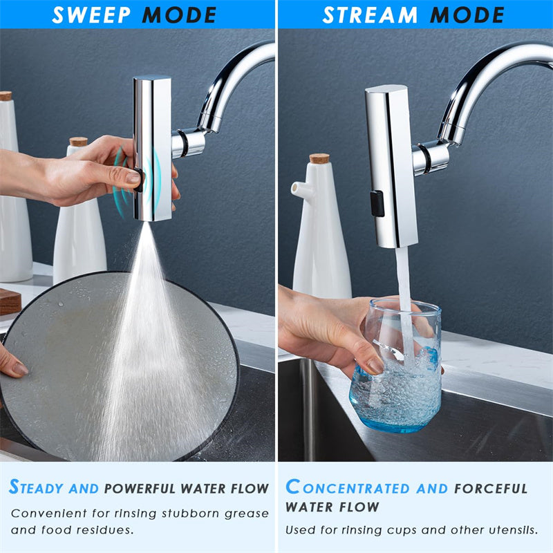 Buy Kitchen Faucet Waterfall Outlet Rotating Bubbler Nozzle global swanky 2