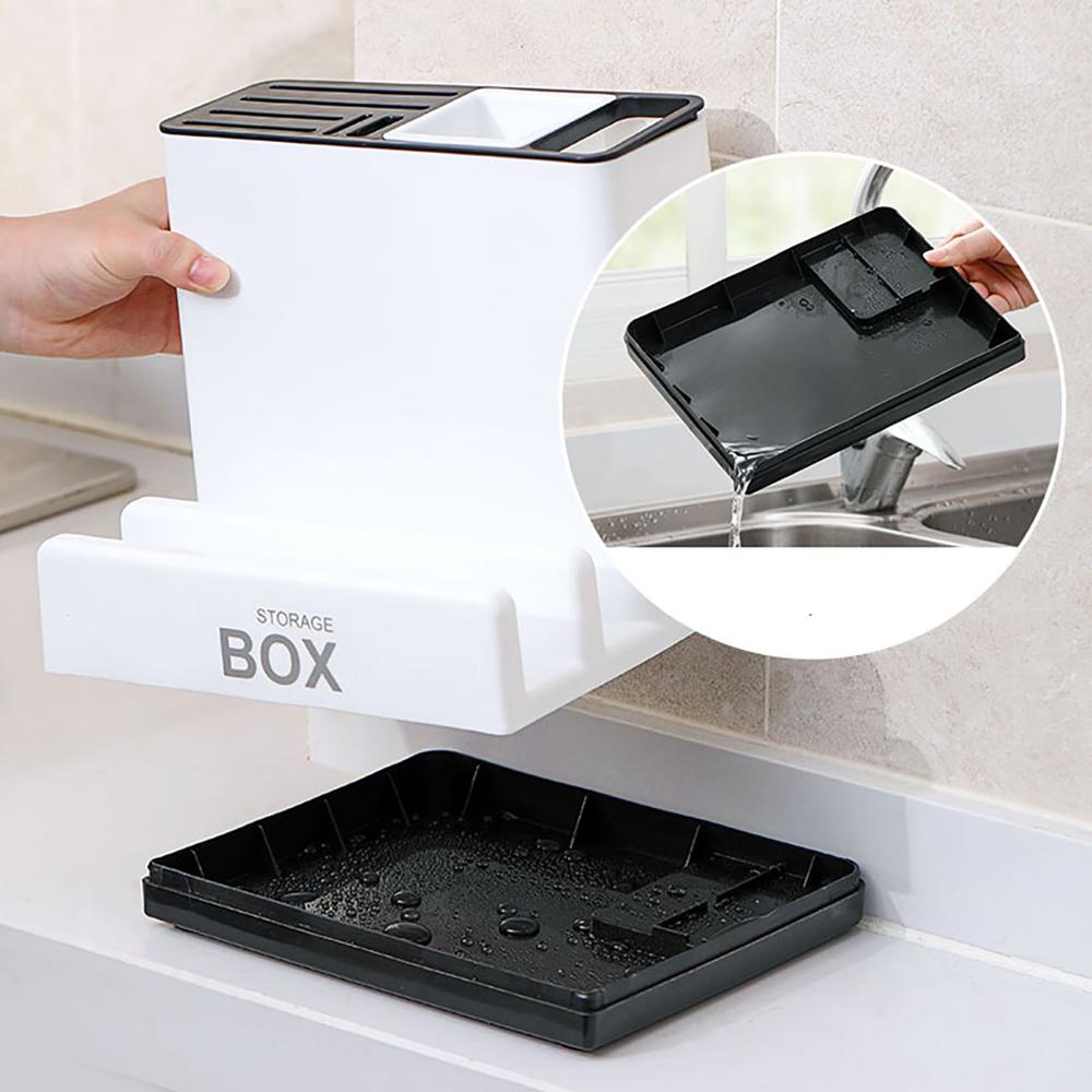 Buy Kitchen Knife Storage Rack Convenient Kitchen Plastic Storage globalswanky 03