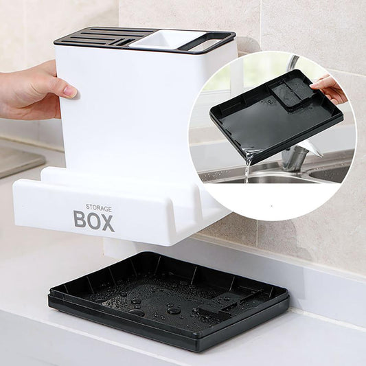 Buy Kitchen Knife Storage Rack Convenient Kitchen Plastic Storage globalswanky 03