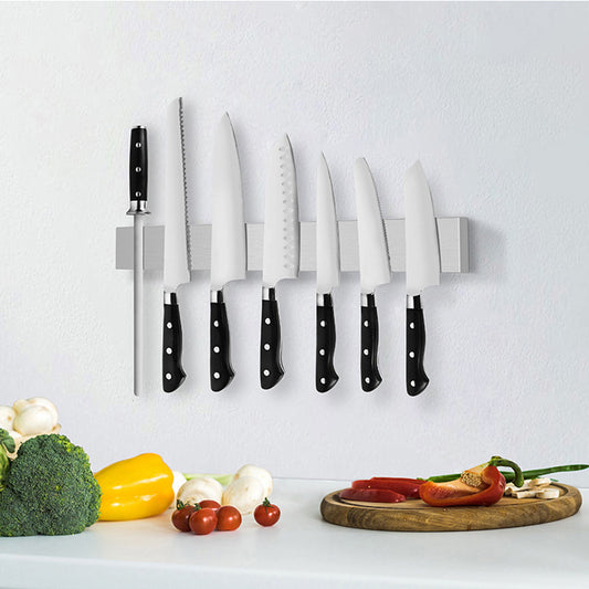 Buy Kitchen Wallmounted Knife Storage Rack for Kitchen Tools global swanky 1
