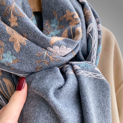 Buy Korean-style Hand-embroidered Scarf – Elegant & Trendy Design global swanky 2