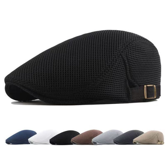 Buy Korean Style Beret Hat – Solid Color Trendy Sun Cap for Men global swanky 1