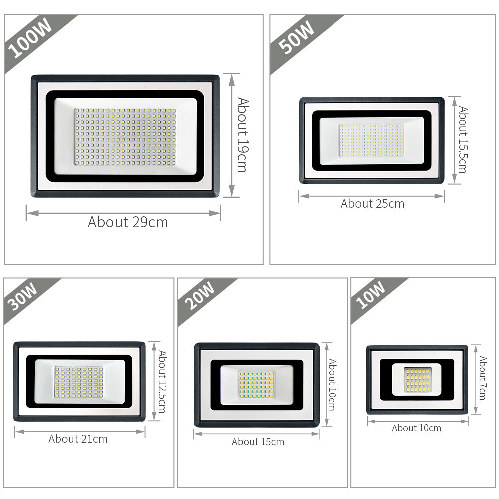 Buy LED Outdoor Flood Light Bright Energy-Saving Exterior Lamp global swanky 3