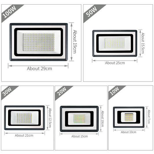 Buy LED Outdoor Flood Light Bright Energy-Saving Exterior Lamp global swanky 3