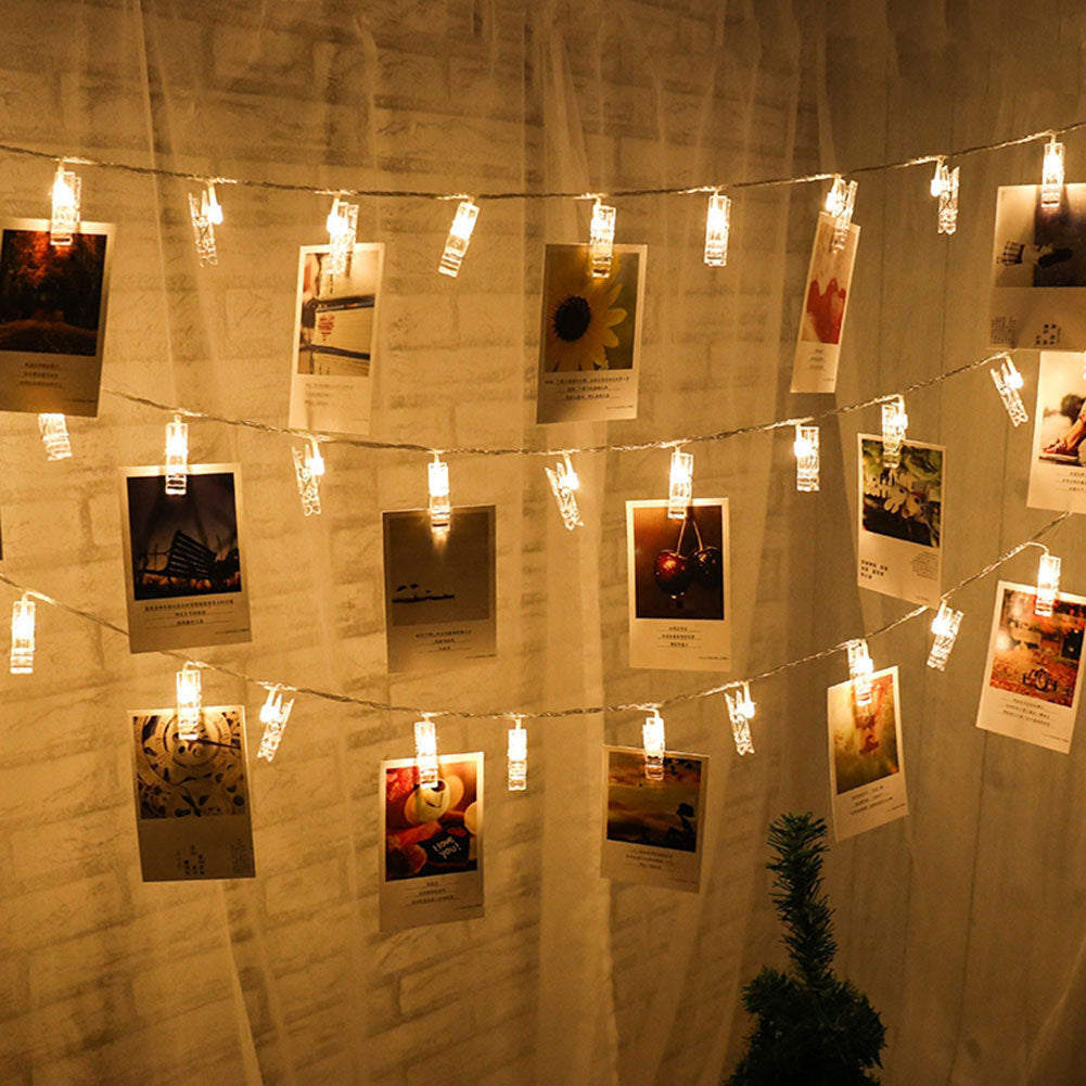 Buy LED Photo Holder String Lights – Perfect for Photos & Decor globalswanky 01