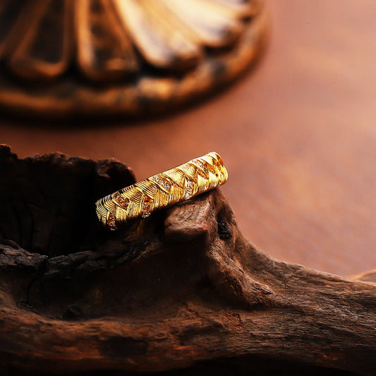 Buy Light Luxury Baroque Pearl Ring Minimalist Adjustable Band global swanky 3