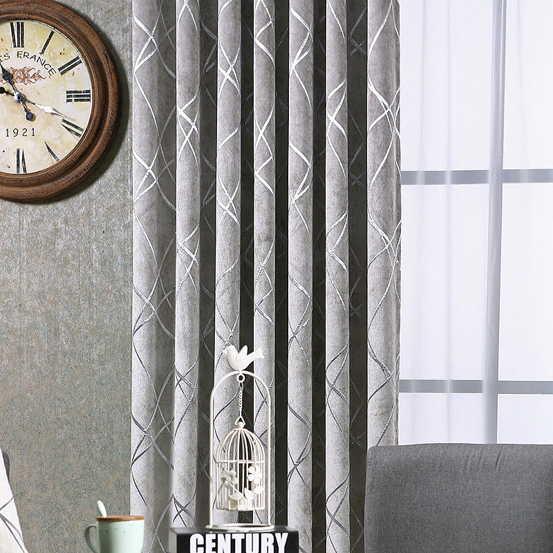 Buy Light Luxury Chenille Blackout Curtains for Stylish Living  Global swanky 2