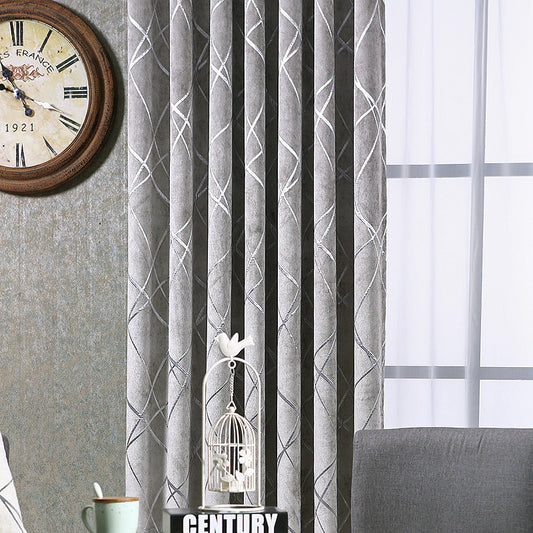 Buy Light Luxury Chenille Blackout Curtains for Stylish Living  Global swanky 2
