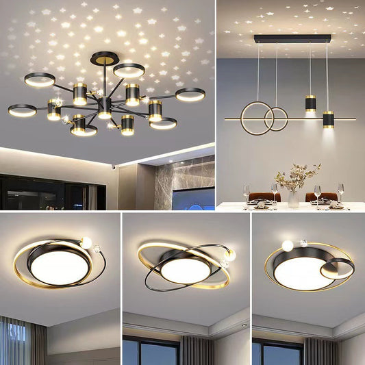 Buy Light Luxury Nordic Star Chandelier Whole House Lighting Set global swanky 2