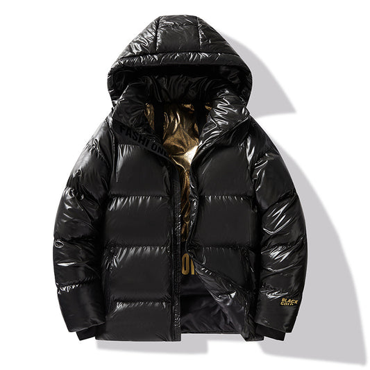 Buy Loose-Fit Black Gold Cotton-Padded Hooded Down Jacket Online
global swanky 3