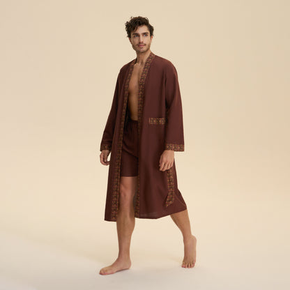 Buy Loose Casual Middle Eastern Style Cotton Nightgown for Couples global swanky 1 