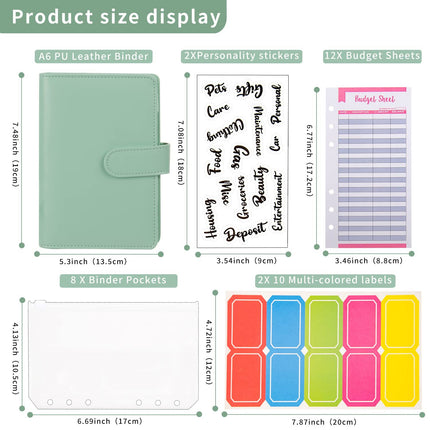 Buy Macaron Loose-Leaf Leather Notebook with Zipper Wallet Bag global swanky 2