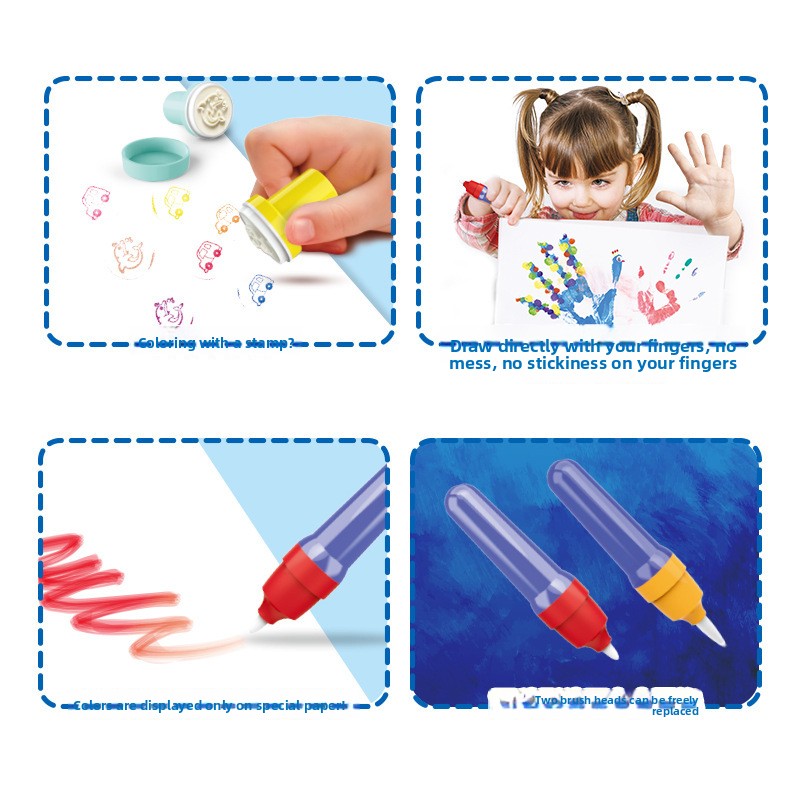 Buy Magic Drawing Pens Set with Magnetic Board for Kids Fun global swanky 3