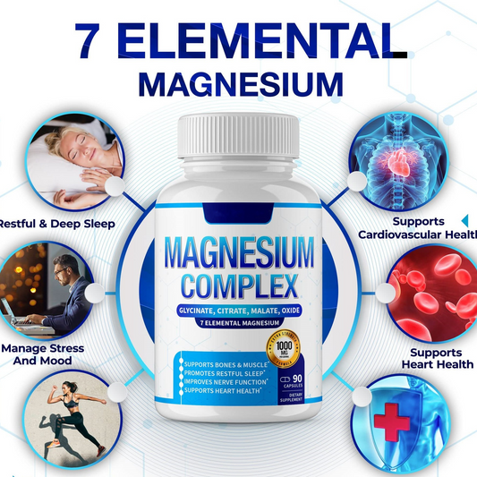 Buy Magnesium Complex 1000mg Dietary Supplement Capsules global swanky 2