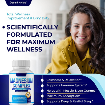 Buy Magnesium Complex 1000mg Dietary Supplement Capsules global swanky 3